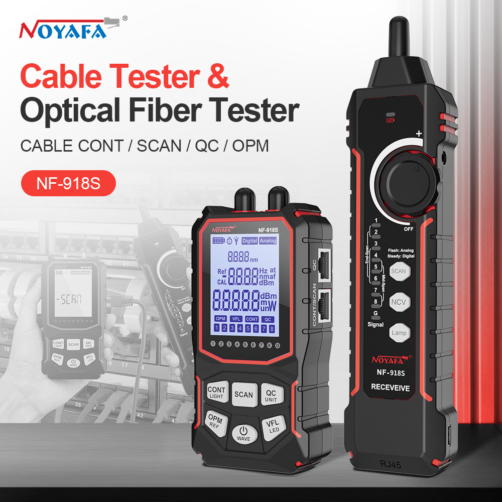 Power Supply Tester - Noyafa Tester kabli sieciowych Wyświetlacz LCD
