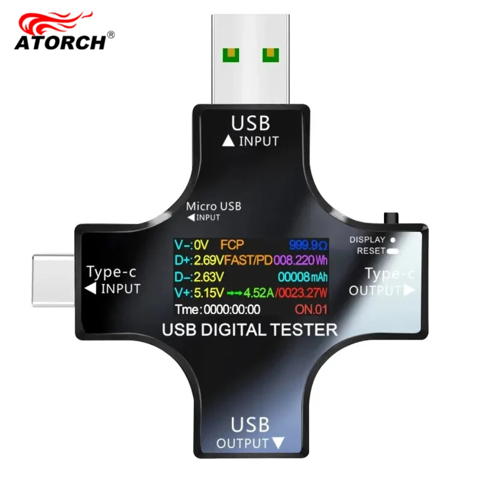 Power Supply Tester - Tester USB DC Type-C PD Cyfrowy