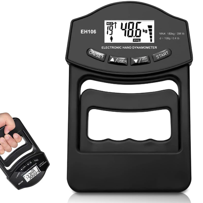 Power Supply Tester - Cyfrowy dynamometr ręczny 396Lbs/180Kg z wyświetlaczem