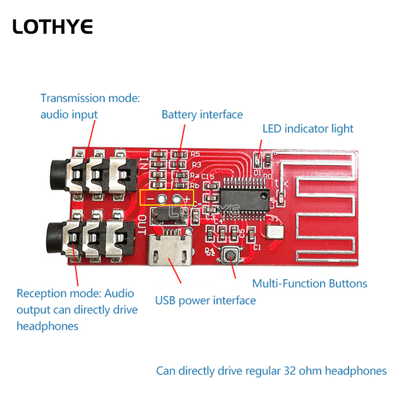 Modular Power Supply - Bluetooth 5.0 Stereo Bluetooth Nadajnik/odbiornik Moduł