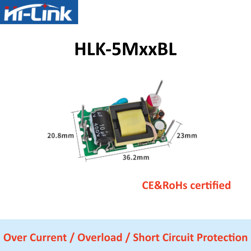 Zasilacz AC-DC Hi-Link HLK-5M0 – Open Frame Power Supply recenzja i cena