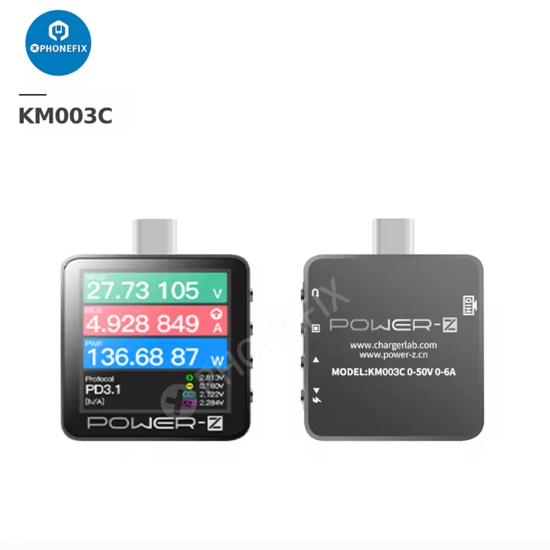 POWER-Z KM003C KT002 KM001USB  – Power Supply Tester recenzja i cena