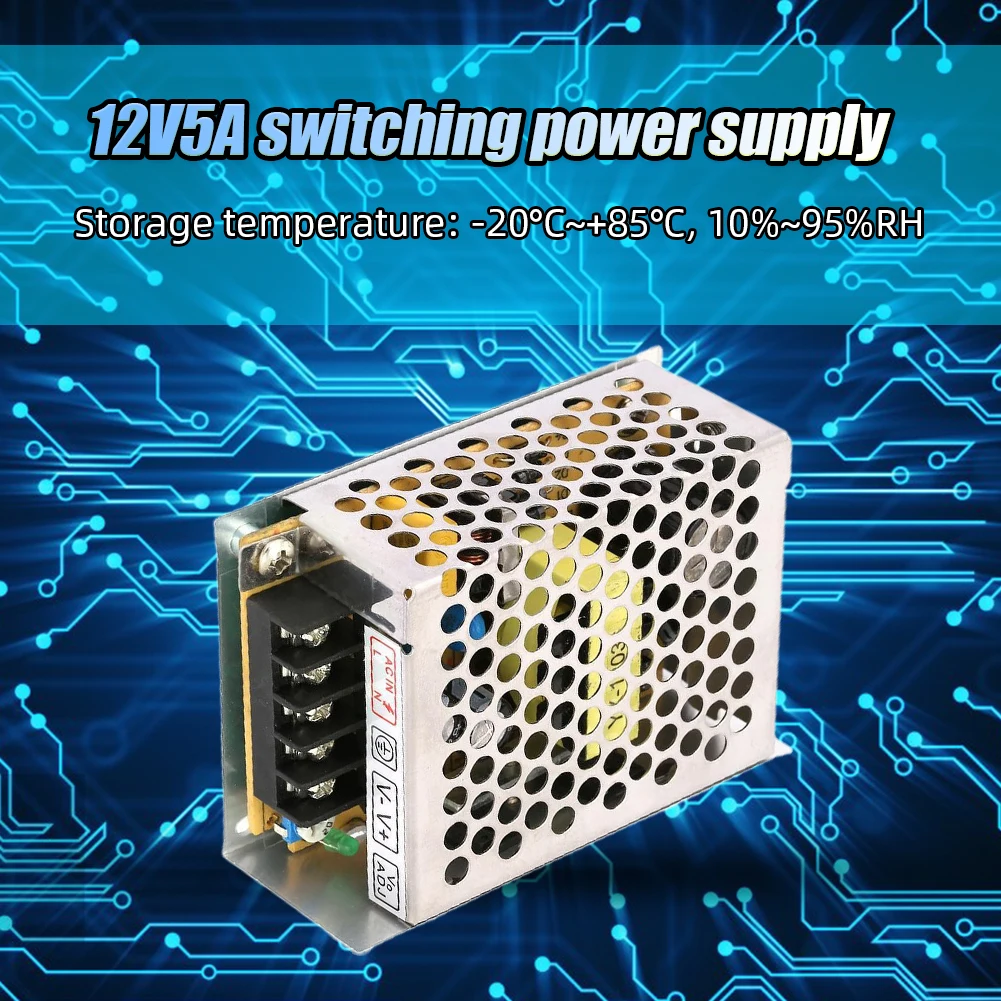 Zasilacz 12 V 5 A Zasilacz 60  – Smps Power Supply recenzja i cena