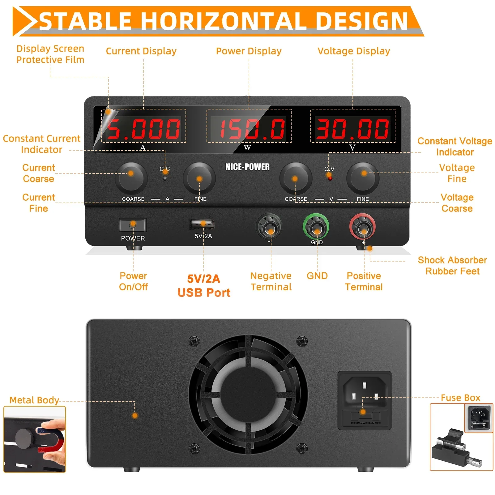 Zasilacz DC 30V 5A 150W NICE-P – Smps Power Supply recenzja i cena