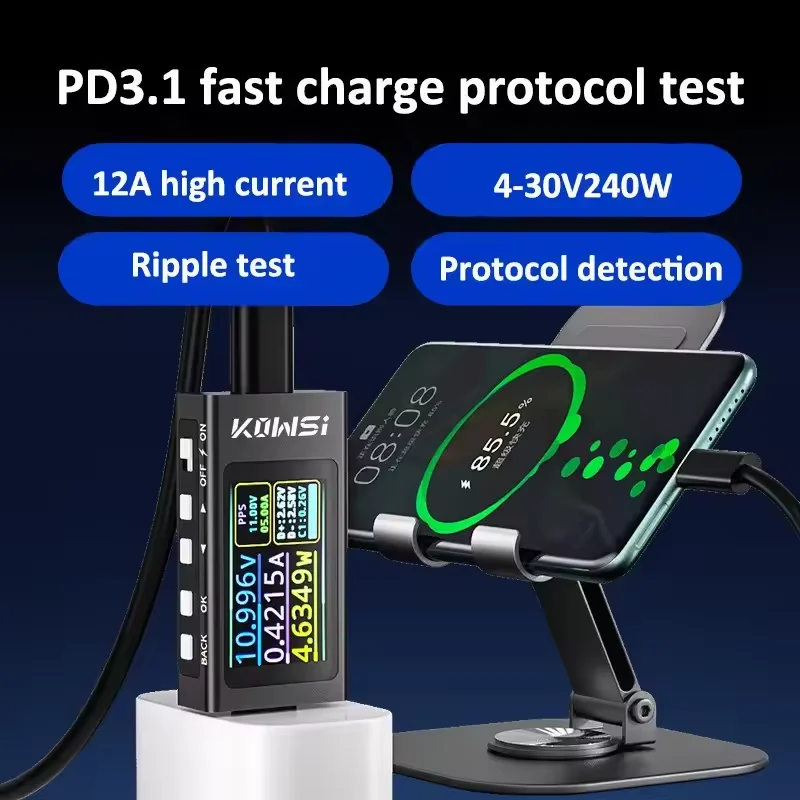 KWS-X1 Monitor prądu i napięci – Power Supply Tester recenzja i cena