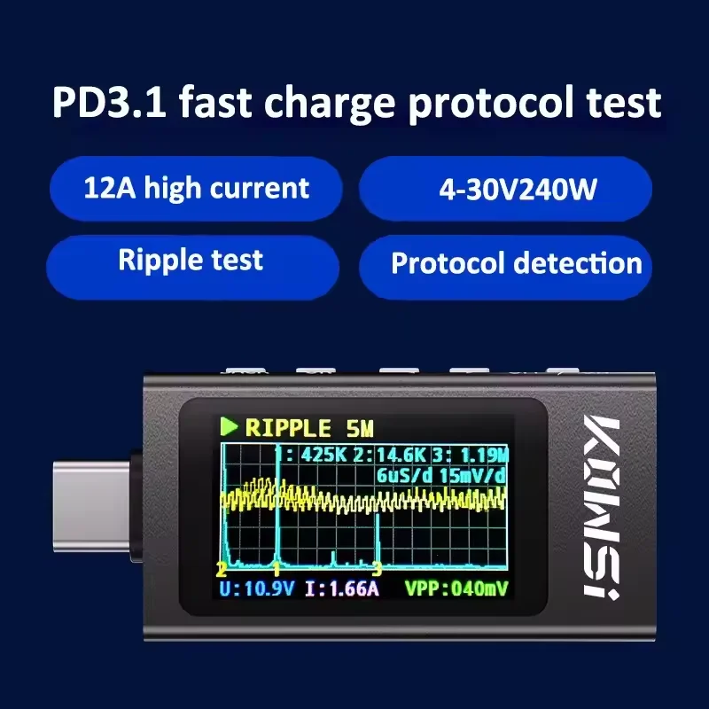 KWS-X1 Monitor prądu i napięci – Power Supply Tester recenzja i cena