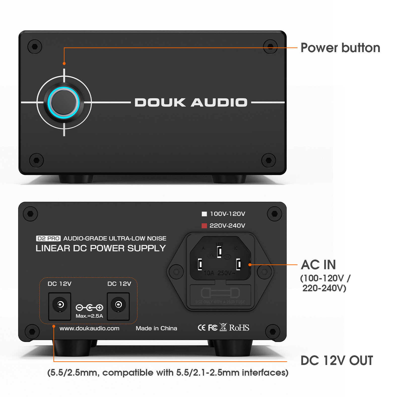 Zasilacz liniowy Douk Audio DC – Dc Power Supply 12V recenzja i cena