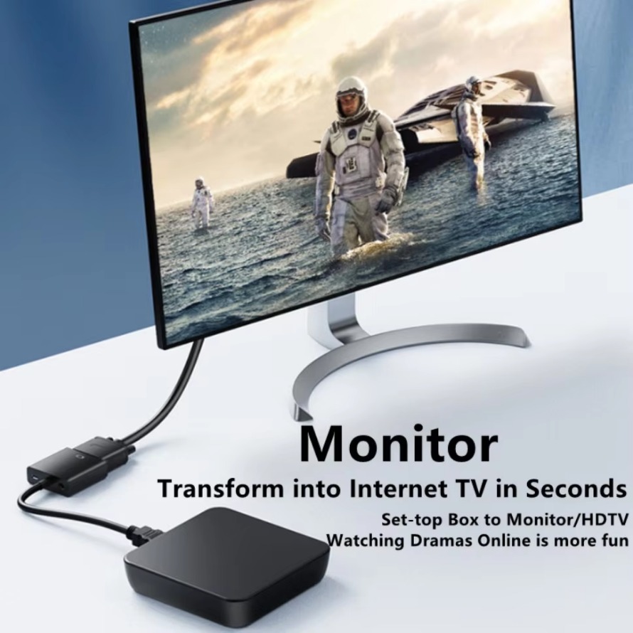 Konwerter HDMI na VGA 1080P z  – Pc Power Supply recenzja i cena
