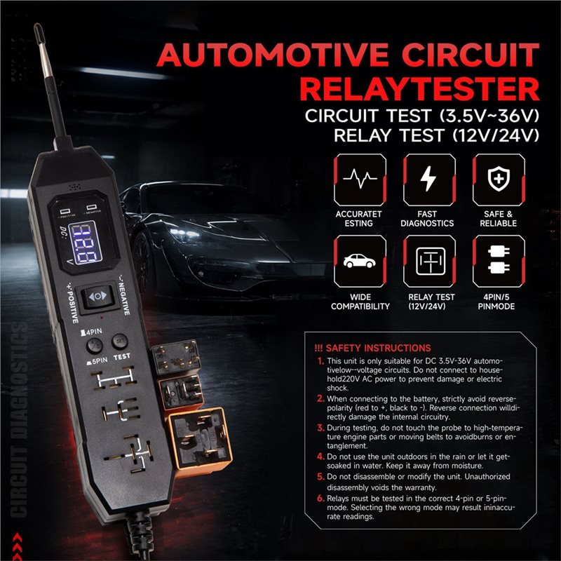 NOWOŚĆ - Tester przekaźników s – Power Supply Tester recenzja i cena
