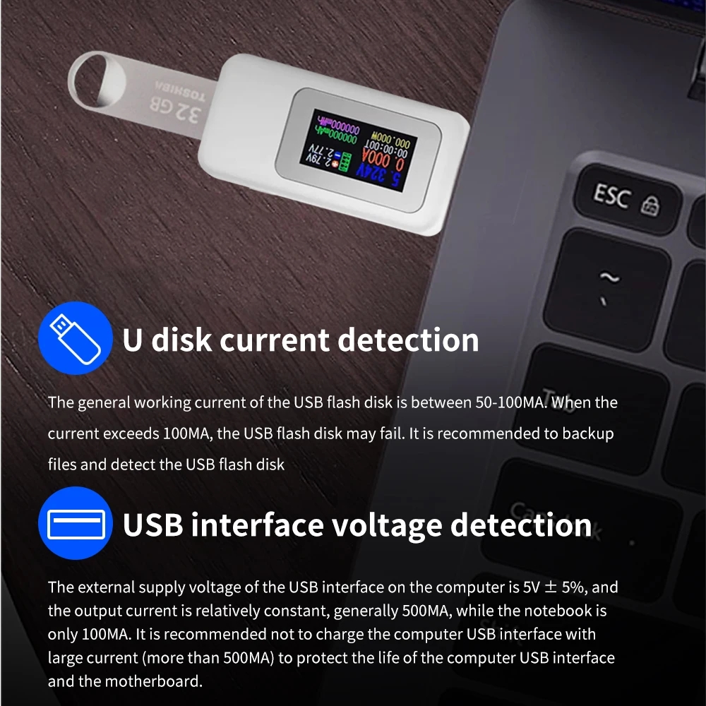 Tester USB 10 w 1 Cyfrowy wolt – Power Supply Tester recenzja i cena
